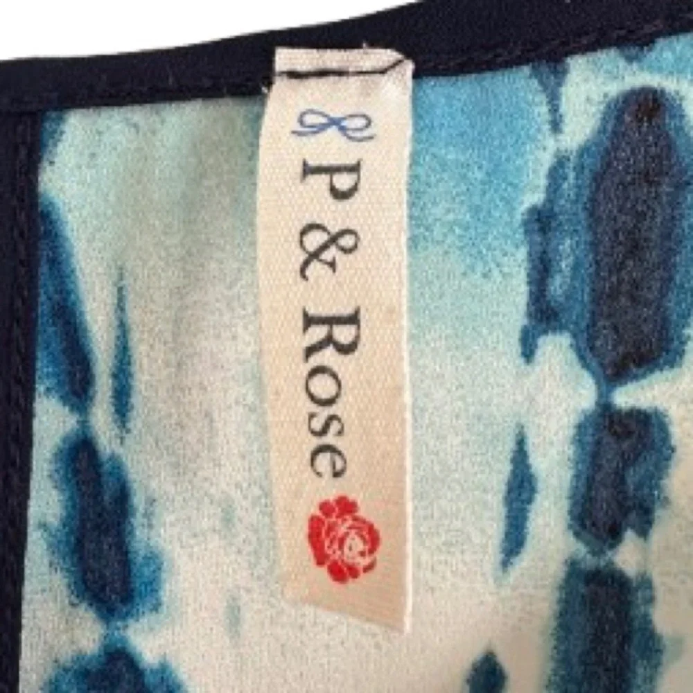 Sleeveless Tie-Dye Tank Top in Blue, White & Orange - Size 2X - Picture 2 of 4